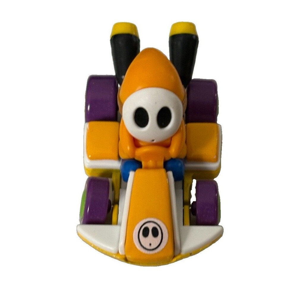 Hot Wheels Mario Kart Yellow Shy Guy Diecast Car  Standard Kart Loose